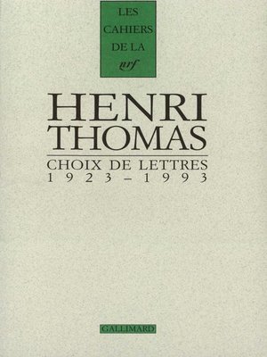 cover image of Choix de lettres